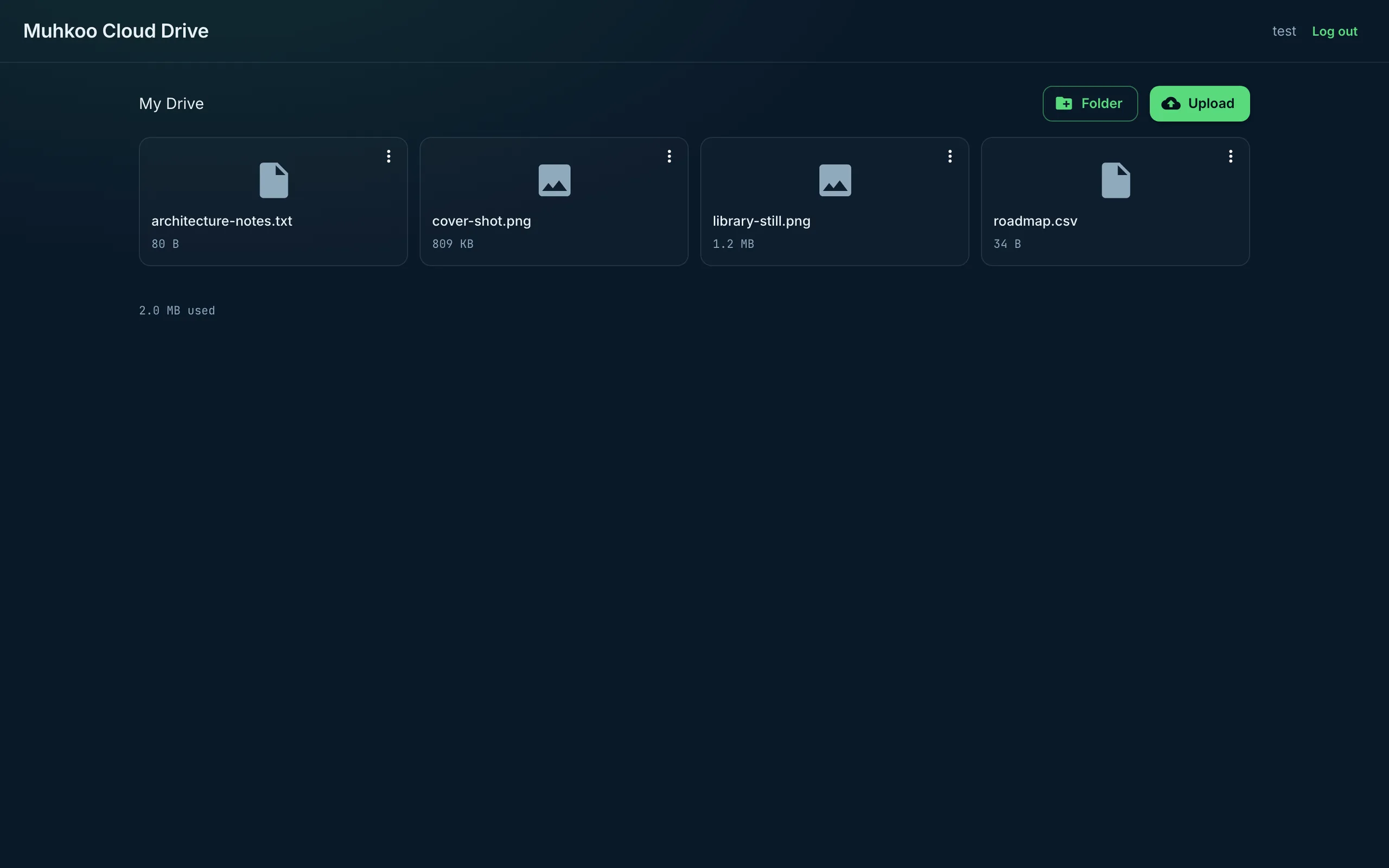 Cloud Drive, an encrypted file store
